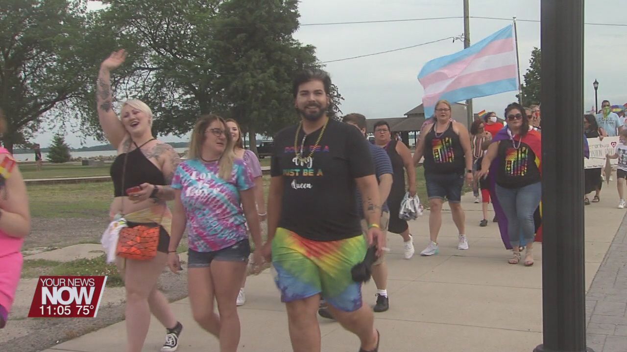 Celina shows their pride at first pride march